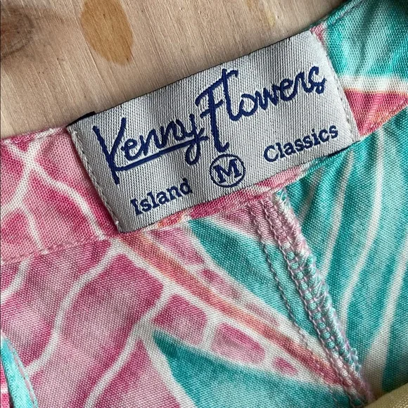 Kenny Flowers Beach Resort Tropical Print Maxi Slip Dress in Pink, Teal & Yellow - Picture 14 of 16